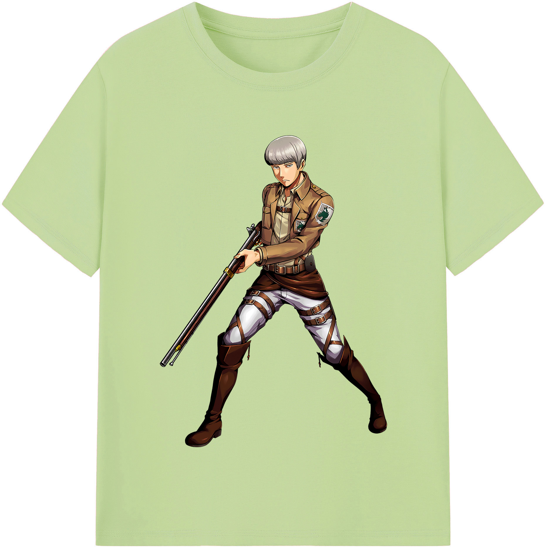 （画像用） 進撃の巨人 Attack on Titan 綿100％半袖Tシャツ（フロントプリント）